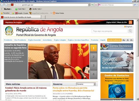 governo de angola portal